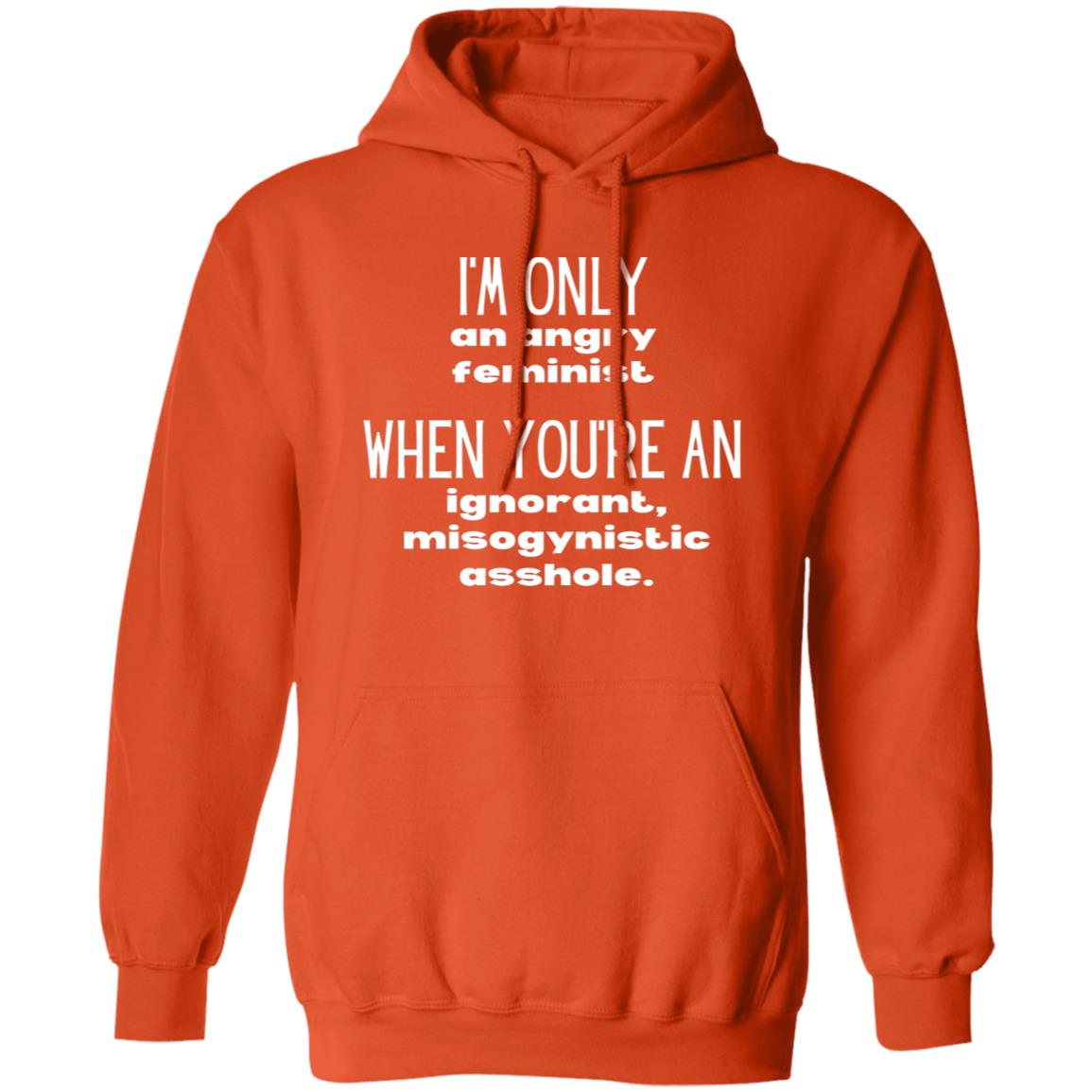 I'm Only An Angry Feminist Hooded Sweatshirt