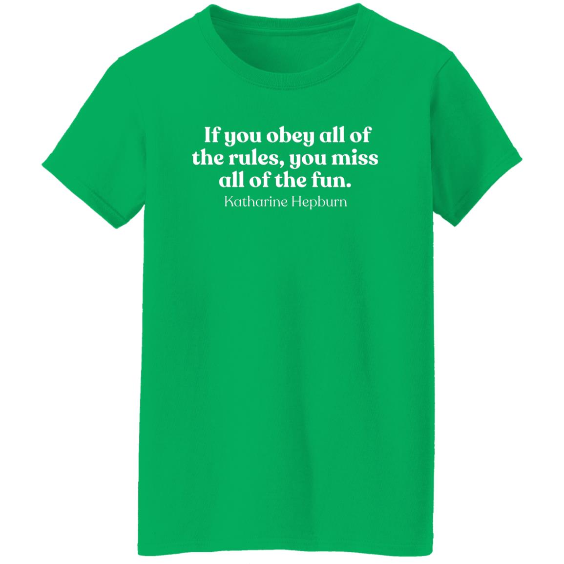 Katharine Hepburn Quote T-Shirt