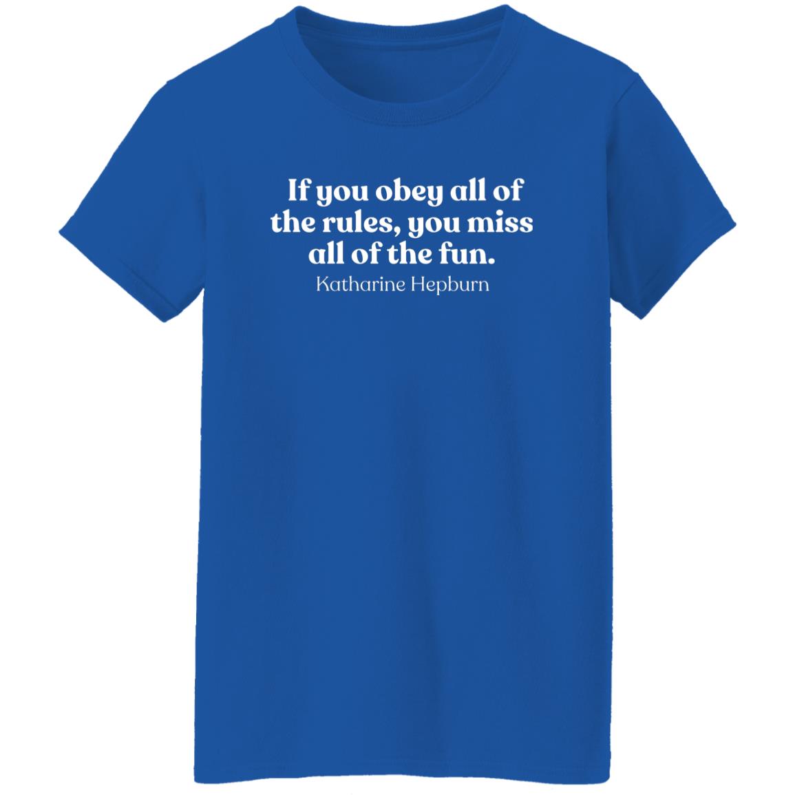 Katharine Hepburn Quote T-Shirt