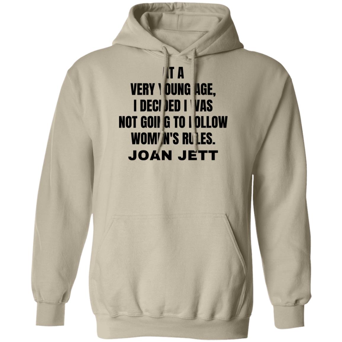 Joan Jett Women's Rules Quote Hooded Sweatshirt