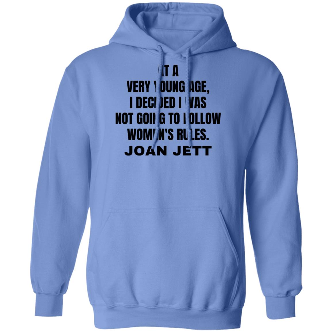 Joan Jett Women's Rules Quote Hooded Sweatshirt