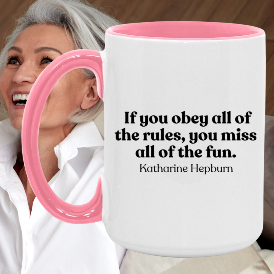 Katharine Hepburn Quote Mug