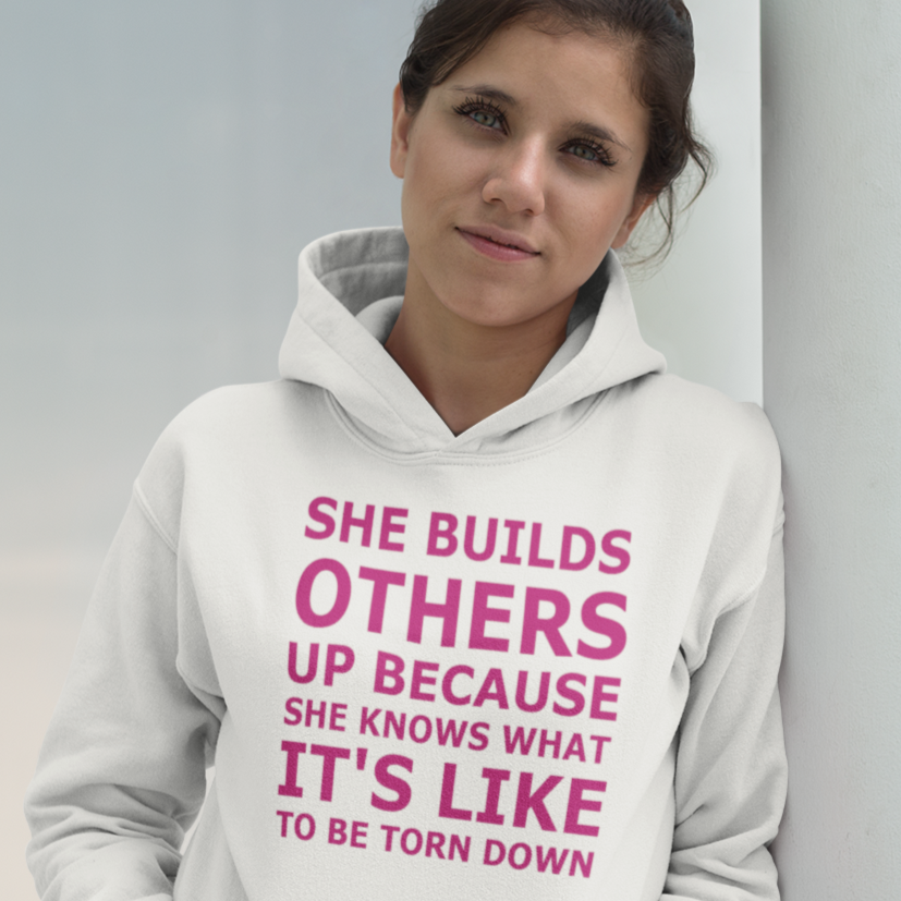 She Builds Hooded Sweatshirt