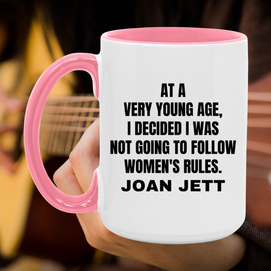 Joan Jett Women's Rules Quote Mug