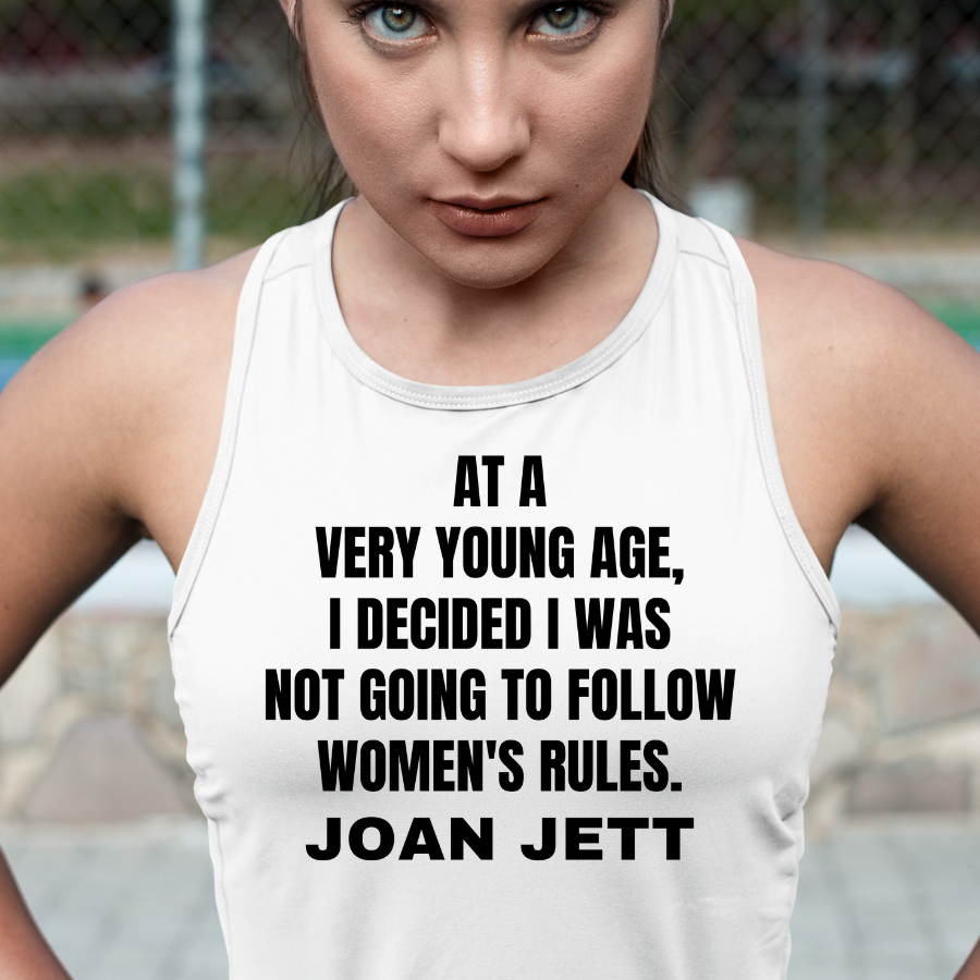 Joan Jett Women's Rules Quote Tank