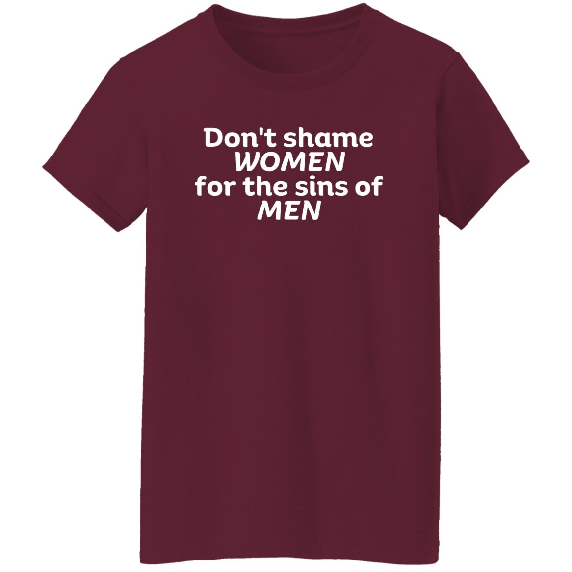 Don't Shame Women for The Sins Of Men T-Shirt