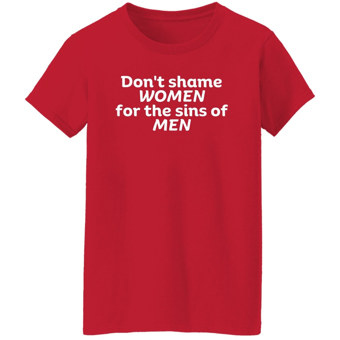 Don't Shame Women for The Sins Of Men T-Shirt